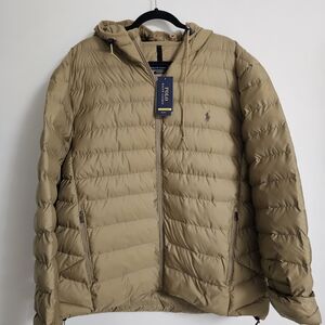 Polo Ralph Lauren Men's Tan Puffer Jacket
